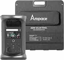 Amazon.co.jp: Ampace Andes 1500 ポータブル電源 200Wソーラー
